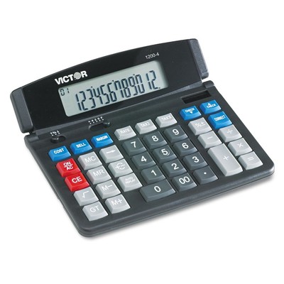 Victor 12004 12-Digit LCD Business Desktop Calculator New