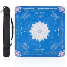 HBLEDOT Mahjong Mat 32.6"x32.6" Carrying Bag, Anti-Slip Game Mat