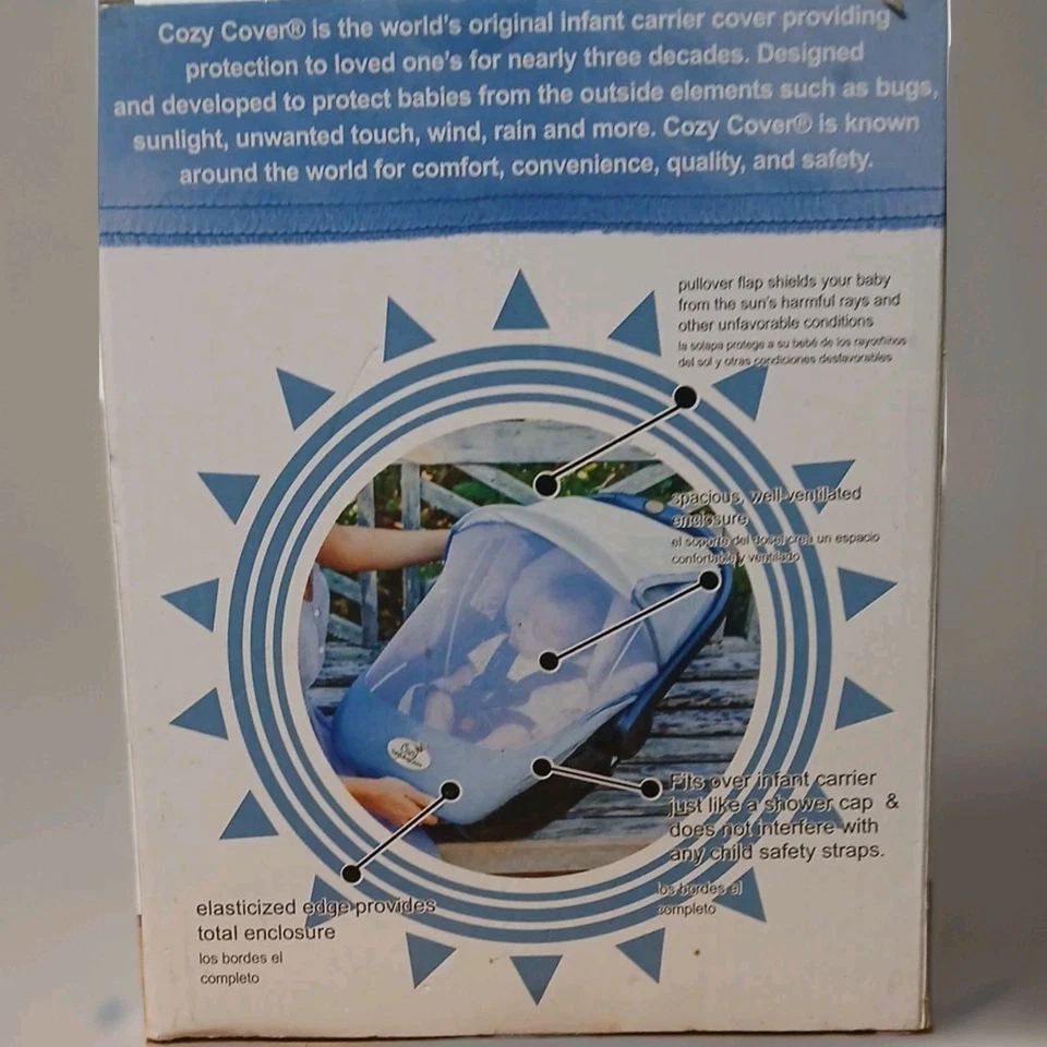 Acogedora cubierta para sol e insectos cubierta para portabebés Foto 3 de 4