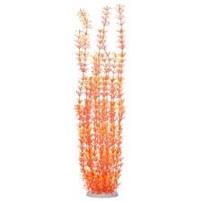 1-Pack Tall Aquarium Plants, Plastic Fish Tank Plants Style 3, Orange
