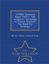Afddec Research Paper 2007-2, the Airpower Advantage in Future Warfare: The Need