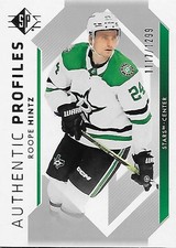 2023-24 UD SP #AP-17 ROOPE HINTZ AUTHENTIC PROFILES 23-24 UPPER DECK /1299