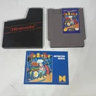 Burger Time (Nintendo Entertainment System, 1987) NES Game Cart And Manual
