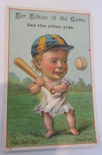 Echoes of the Game Baseball Trade card C.H. Eddy Extract Co.