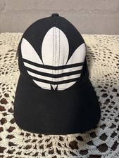 adidas Originals - Black/White Trefoil Logo Baseball Cap Men Adjustable One Size