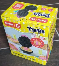 PEEPS Bunny Mini Waffle Maker  Dash  4 Non-St...