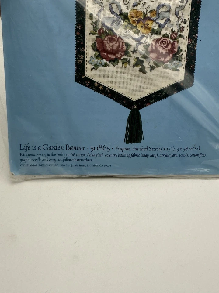 Vintage 1999 Dimensões Banners Kit Ponto Cruz 72557 Happy Home Ingredients - Imagem 4 de 4