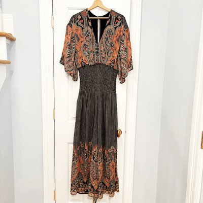 Anthropologie bl-nk Jumpsuit Size M Boho Stevie Nicks Gypsy
