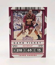 2020-21 Panini Contenders Draft Picks Variation James Harden #2 Game Ticket Red