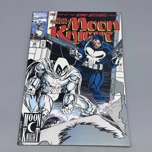 Vintage 1992 Marvel Comics Marc Spector Moon Knight #38 Comic Book Punisher