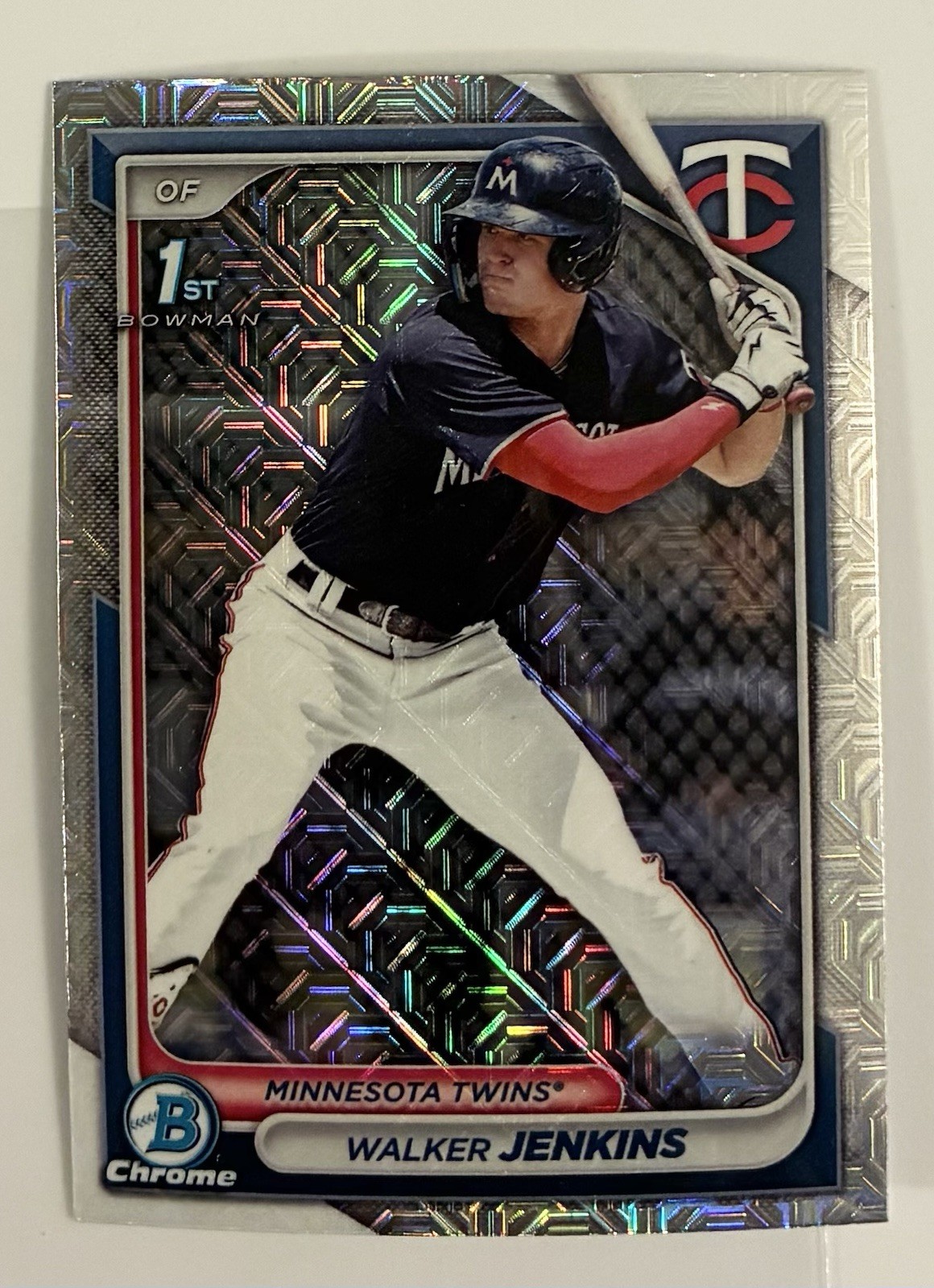 Walker Jenkins 2024 Bowman Chrome 1st Megabox Mojo Refractor #BCP-43 Minnesota