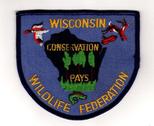 Wisconsin Wildlife Federation, Conservation Pays, Beautiful Vintage Patch