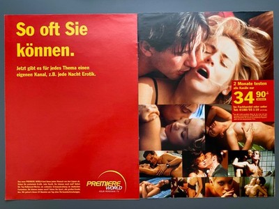 Premiere World Erotik So oft Sie können. 1999 Vintage Ad Werbung Reklame