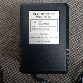 NEC PC Engine Genuine AC Adapter PAD-105