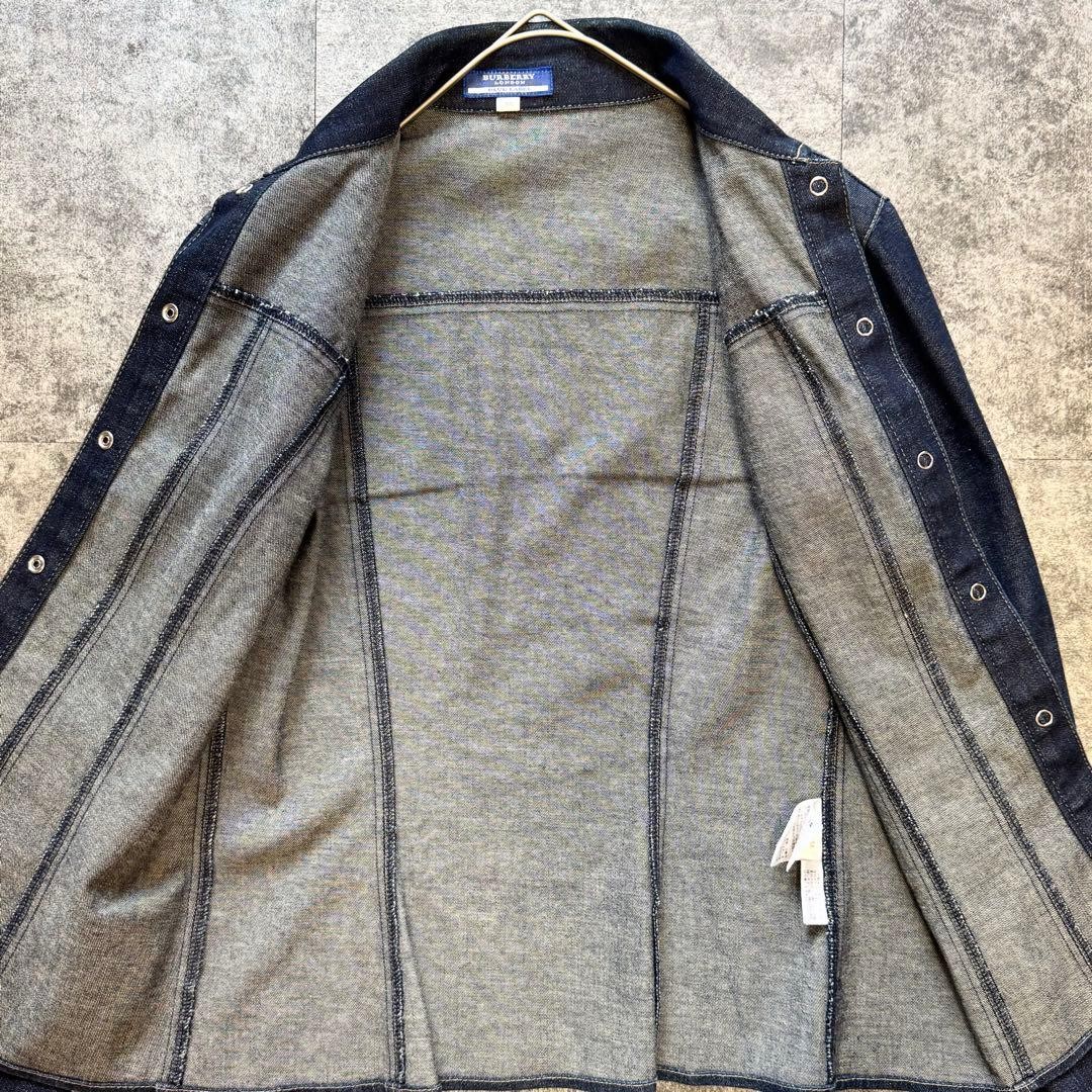 [Excellent Condition] Burberry Blue Label Nova Check Button Denim Shirt Jacket thumbnail 16