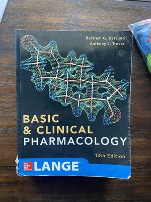 LANGE Basic & Clinical Pharmacology 13th Ed PB Katzung, Trevor McGraw Hill