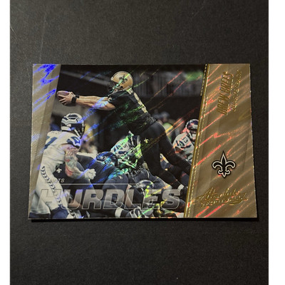 Panini 2017 Absolute Football Hurdles #6 Drew Brees Saints NFL Insert