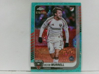 2025 Topps Chrome MLS Jacob Murrell #67  RC AQUA Mini Diamond /199 DC United