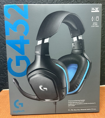 Gaming Headset Wired Logitech G432 DTS X 7.1 Surround Sound
