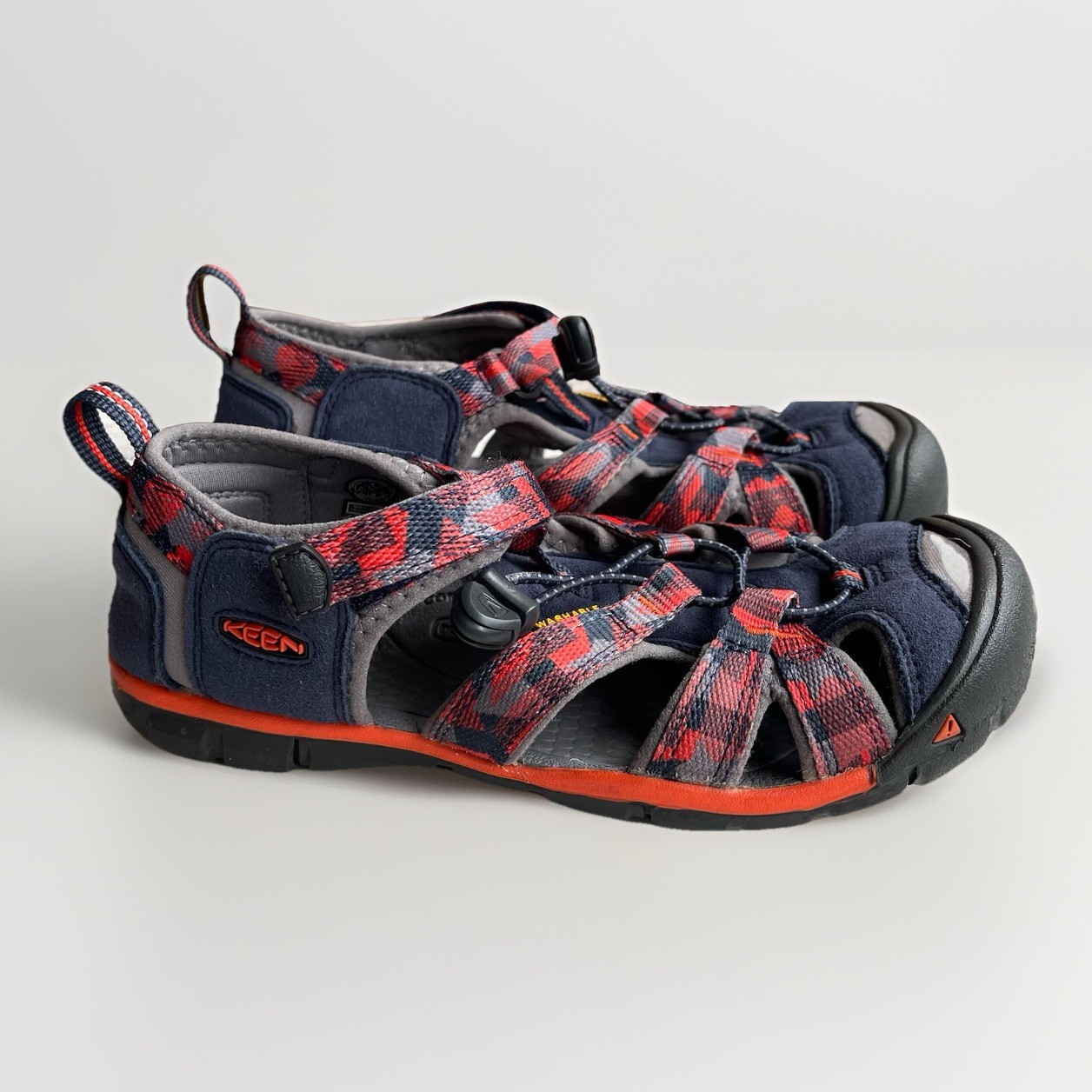 Sandali acqua KEEN Youth Seacamp II CNX impermeabili lavabili blu arancione taglia 4