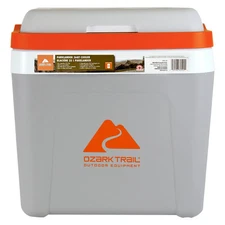 26 QT Ice Chest Cooler Hard Sided Portable Cooler, 32 Can Capacity 25L Grey
