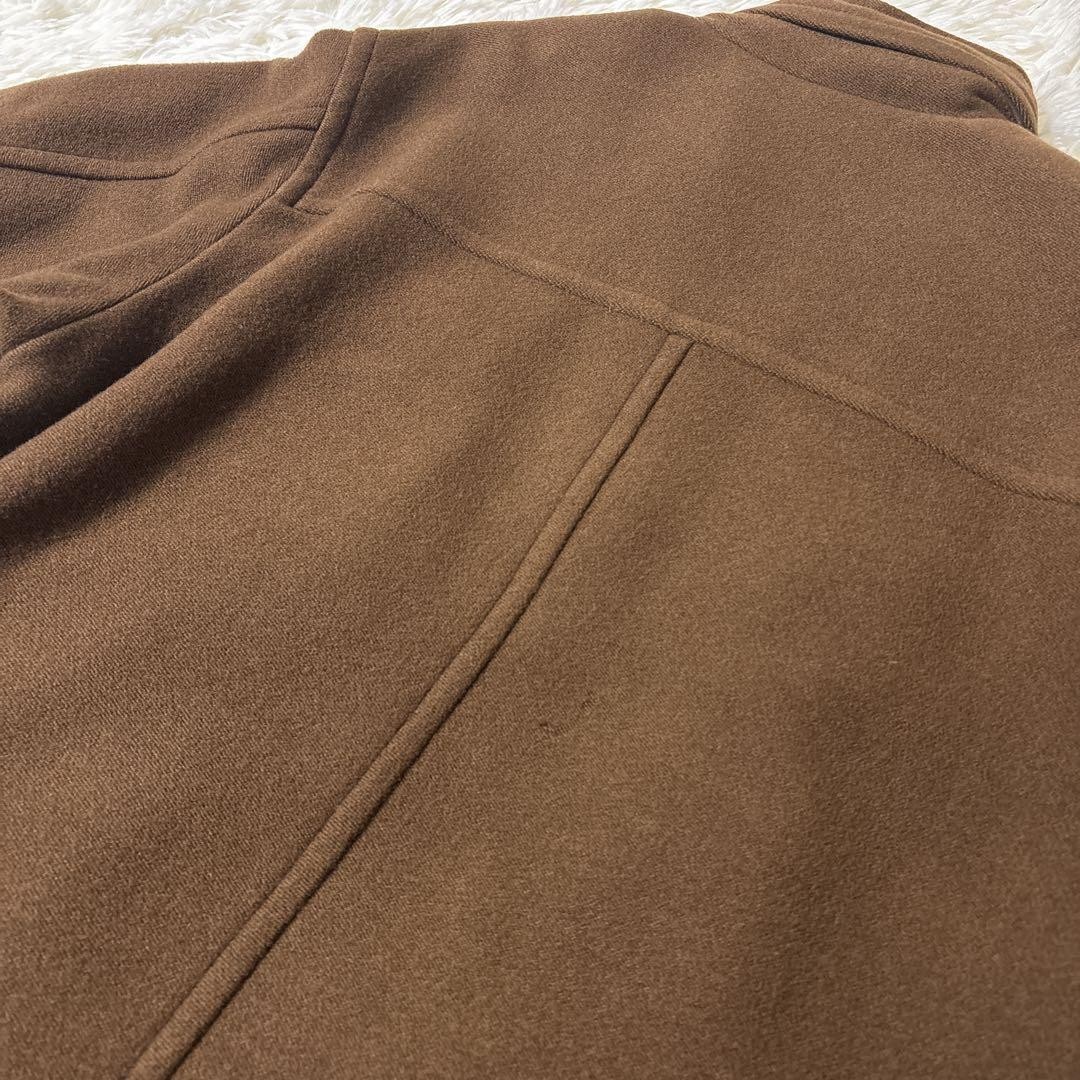 Burberry wool coat with stowable hood quilted brown size 52 rare Men's thumbnail 13