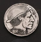 1936 Hand Carved Buffalo Nickel –Clean Traditional Profile -Classic Style Modern