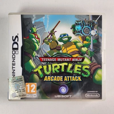 Teenage Mutant Ninja Turtles Arcade Attack Nintendo DS PAL Completo Manuale