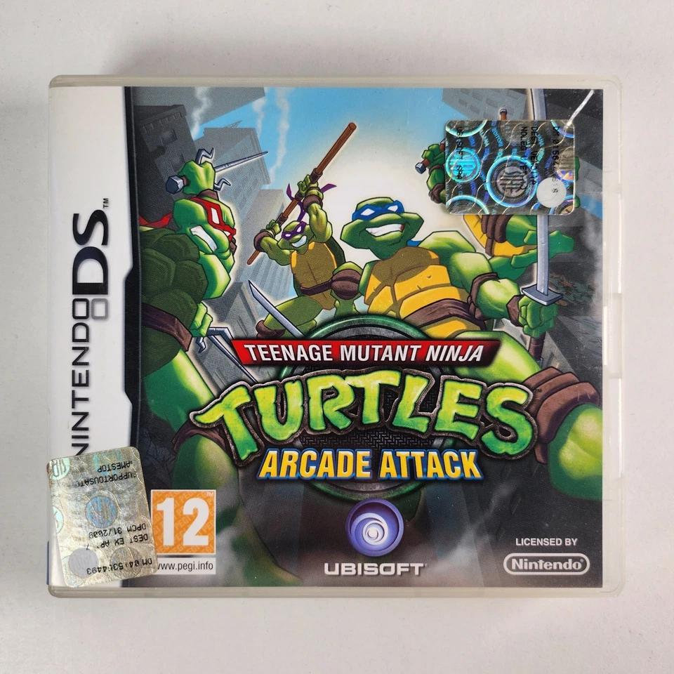 Teenage Mutant Ninja Turtles Arcade Attack Nintendo DS PAL Completo Manuale, foto 1 di 5