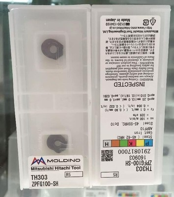 MOLDINO ZPFG100-SH TH303 High precision ball milling Blade Carbide inserts 2Pcs
