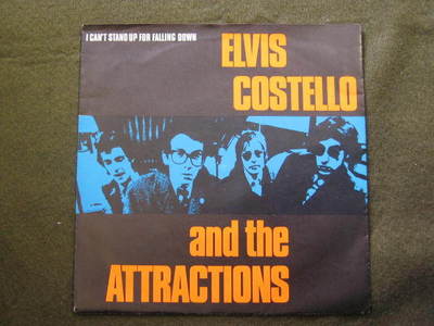 PICTURE SLEEVE 7'' - Elvis Costello &  Attractions - I cant stop falling down - w