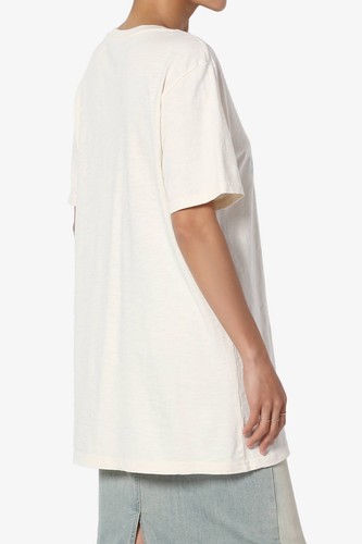 TheMogan Boyfriend Letter Print Crew Neck Short Sleeve Tee Baumwolle Unisex T-Shirt - Bild 6 von 14