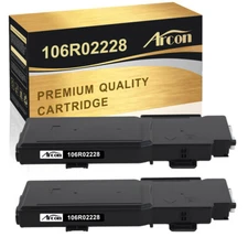 2PK Black Toner Compatible for Xerox Phaser C6600 WorkCentre 6605dn 106R02228 