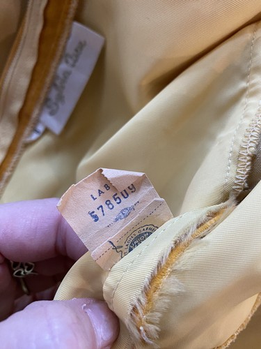Silvia Ann Vintage 70s DRESS velvet fairy ren fair prairie peasant Yellow GOT - Picture 13 of 13