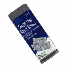 Heavy Duty (#12) Single Edge Razor Blades, Pack of 100 - GB40474