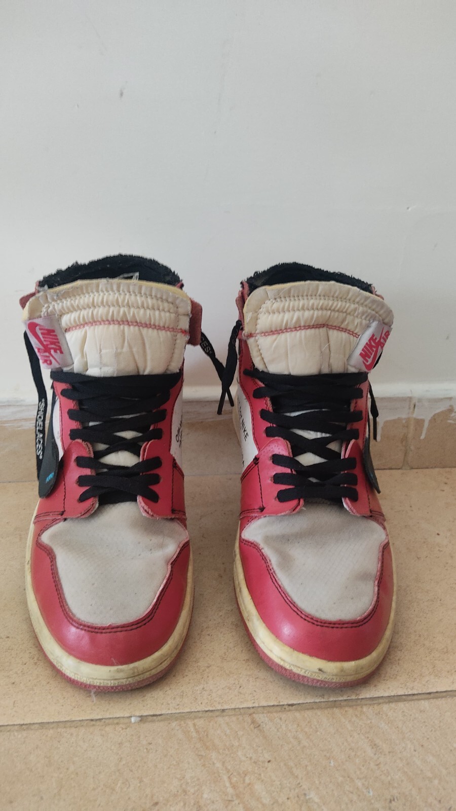 OFF WHITE X NIKE Nike x OFF white retro high off chicago usate e leggermente usurate