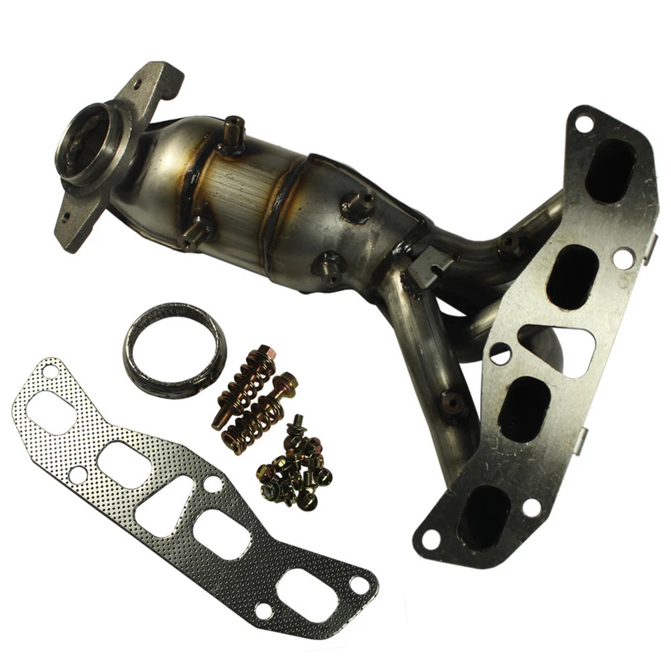 Nuevo colector de escape con convertidor catalítico para Nissan Altima 2002-2006 2,5 L Foto 3 de 4