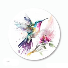 Stunning Hummingbird Scrapbook Stickers Favors Envelope Seals Bird Labels