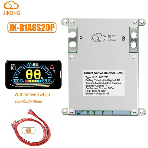 JK-B1A8S20P Smart BMS 4S-8S 200A LiFePo4 Li-ion Battery 1A Active Balance BMS US - Picture 15 of 15