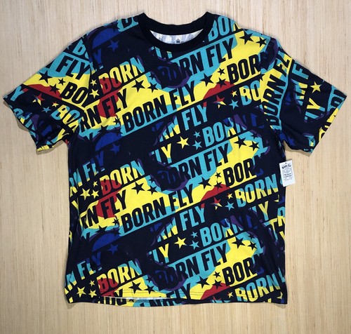 Born Fly T-Shirt Men 3XLarge Raggae Art Stars Multi Color