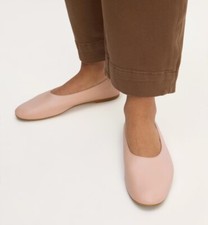 Everlane Day Glove Ballet Flat Pale Pink Leather Women Size 5 NEW Classic Basic