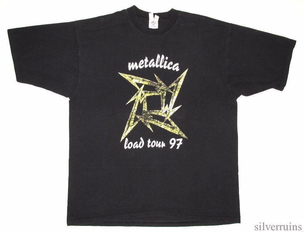 メタリカTシャツllica 1997 Fan Club T-shirt Vintage Metallica Fan Club Concert T-Shirt 1997 XXL – Black
