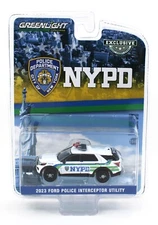1:64 Greenlight *NYPD* 2023 Ford POLICE Interceptor Utility SUV Car  *NIP*