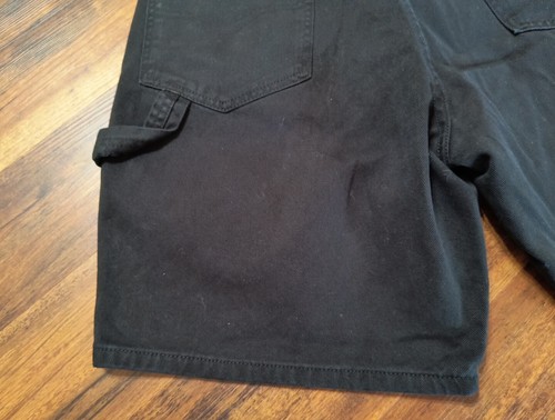 Harley Davidson Black Jean Shorts Size 33 - Picture 7 of 17