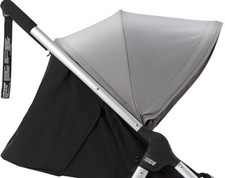 ⭐️ Mamas & Papas ARMADILLO CITY2 BLACK GREY PUSHCHAIR HOOD UPF 50+ NEW ⭐️