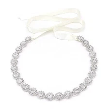 Oriamour Crystal Wedding Headband Bridal Headpiece Rhinestone  Assorted Colors 