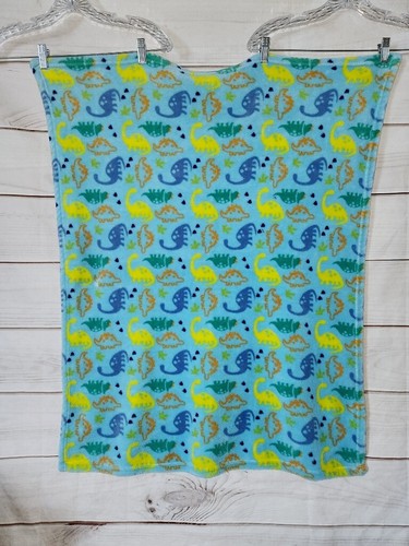 Baby Gear Blanket Soft Plush Lovey Dino Dinosaurs Yellow Orange - Picture 8 of 12