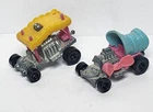 Vintage Hot Wheels Zowees Beddy Bye and Baby Buggy Lot 1972