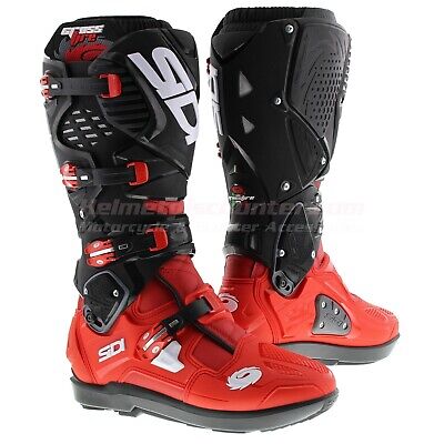 Crossfire Offroad Motorcycle Boots, Black Red, Fast Shipping | eBay