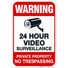 Private Property No Trespassing Sign, Warning Video Surveillance Sign,